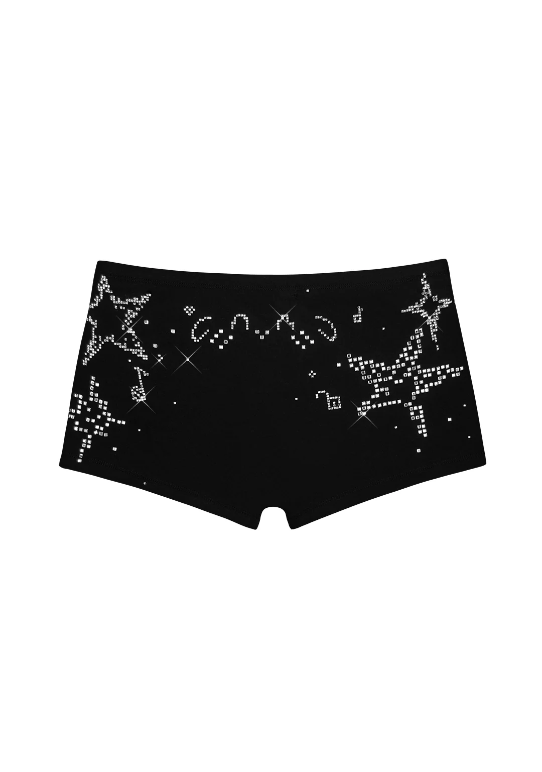 DREAMER RHINESTONE MICRO HOTPANT SHORTS BLACK - Image 7