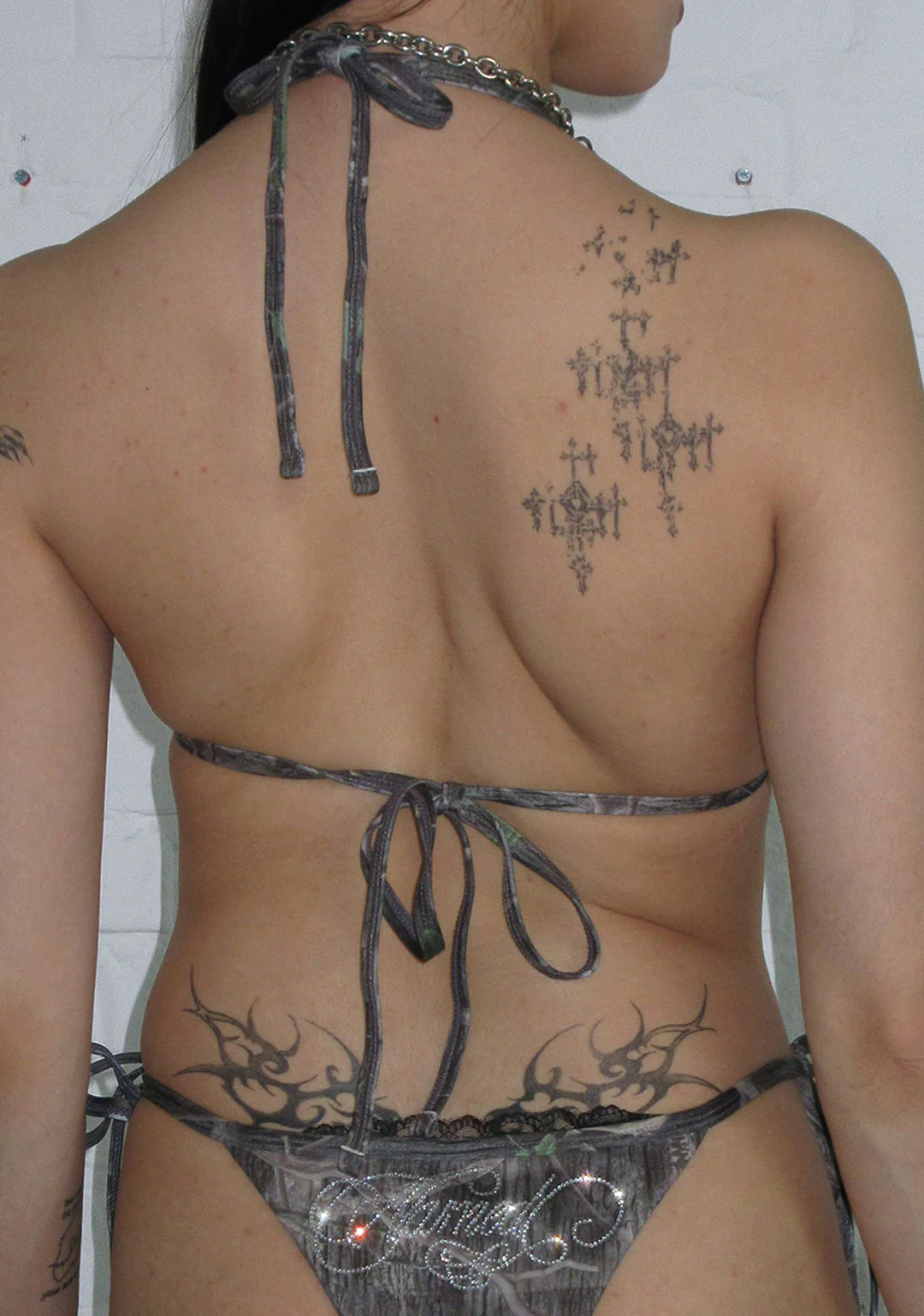 ENEMY RHINESTONE BIKINI TOP TREE CAMO - Image 5