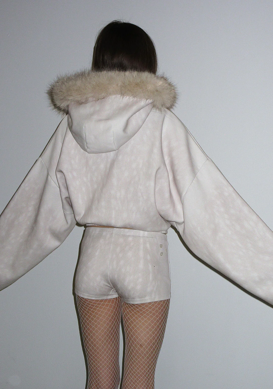 FAWN MICRO HOTPANT SHORTS OFF WHITE - Image 4