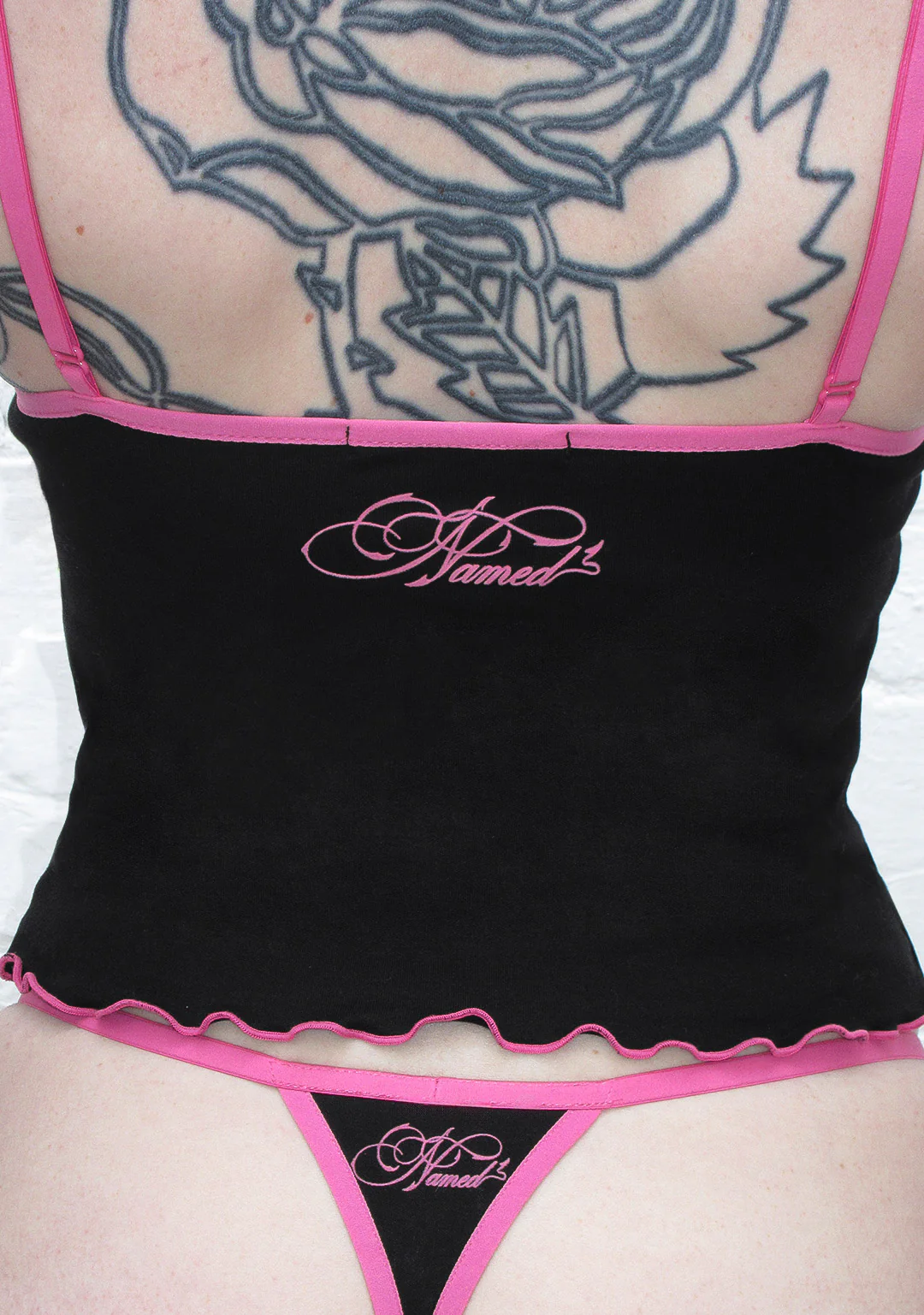 IDOL RHINESTONE FITTED CAMI TOP BLACK - Image 6