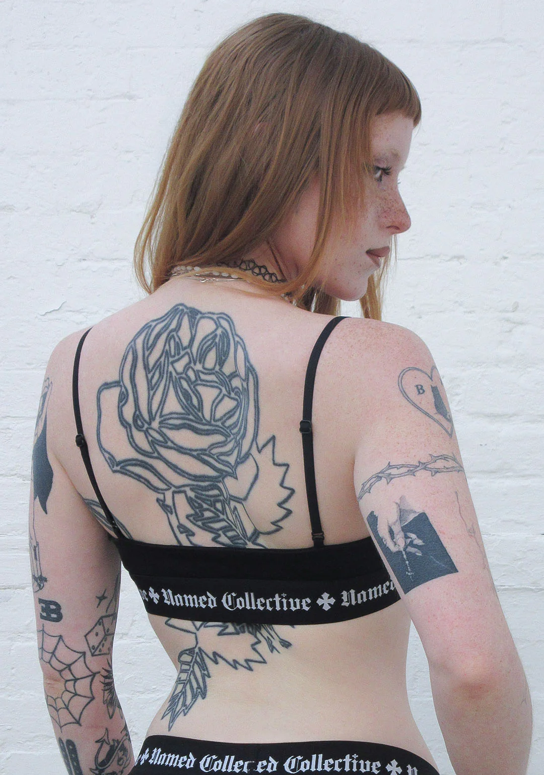 NAMED CLASSICS LOGO TRIANGLE BRALETTE BLACK - Image 4