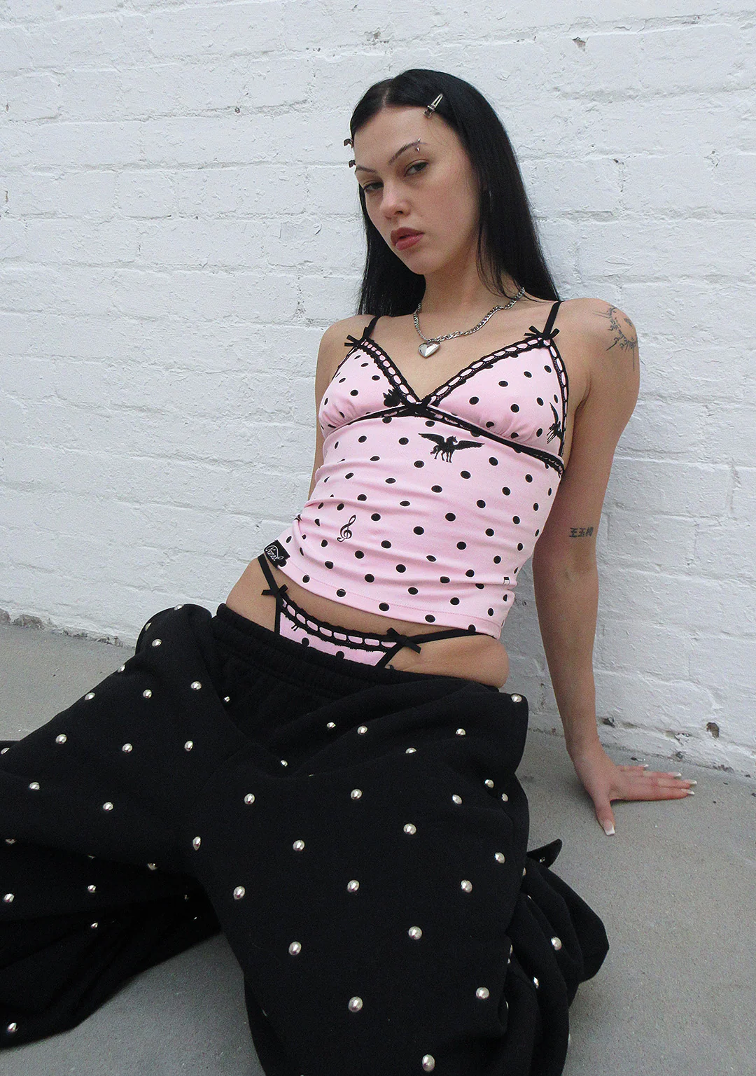 NOVA POLKA DOT G-STRING BABY PINK - Image 4