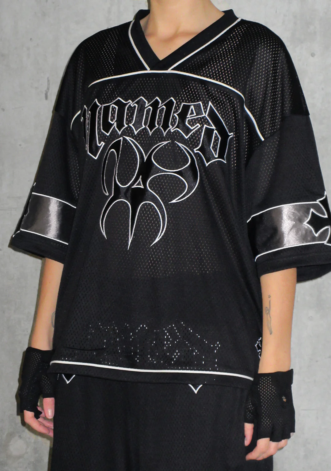 Nth ACTIVE AIRTEX MESH OVERSIZED JERSEY BLACK - Image 3