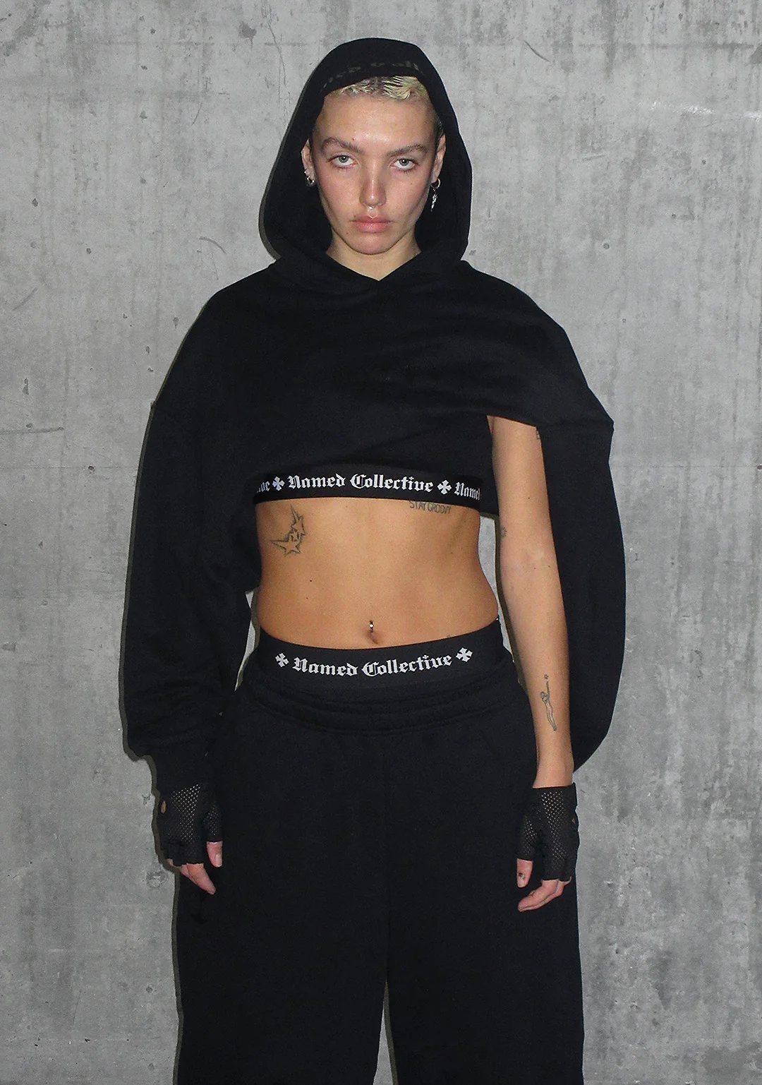 Nth ACTIVE OVERSIZED PULLOVER HOODIE BLACK - Image 3