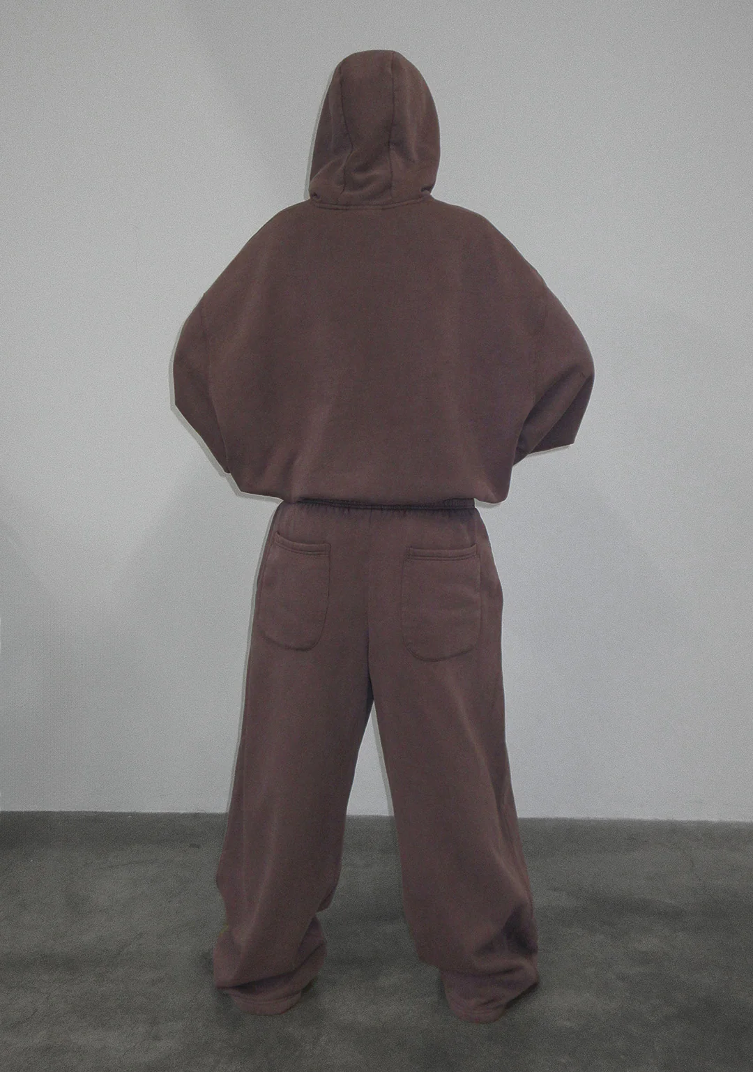 OLD ENGLISH PULLOVER HOODIE WASHED MAUVE - Image 3