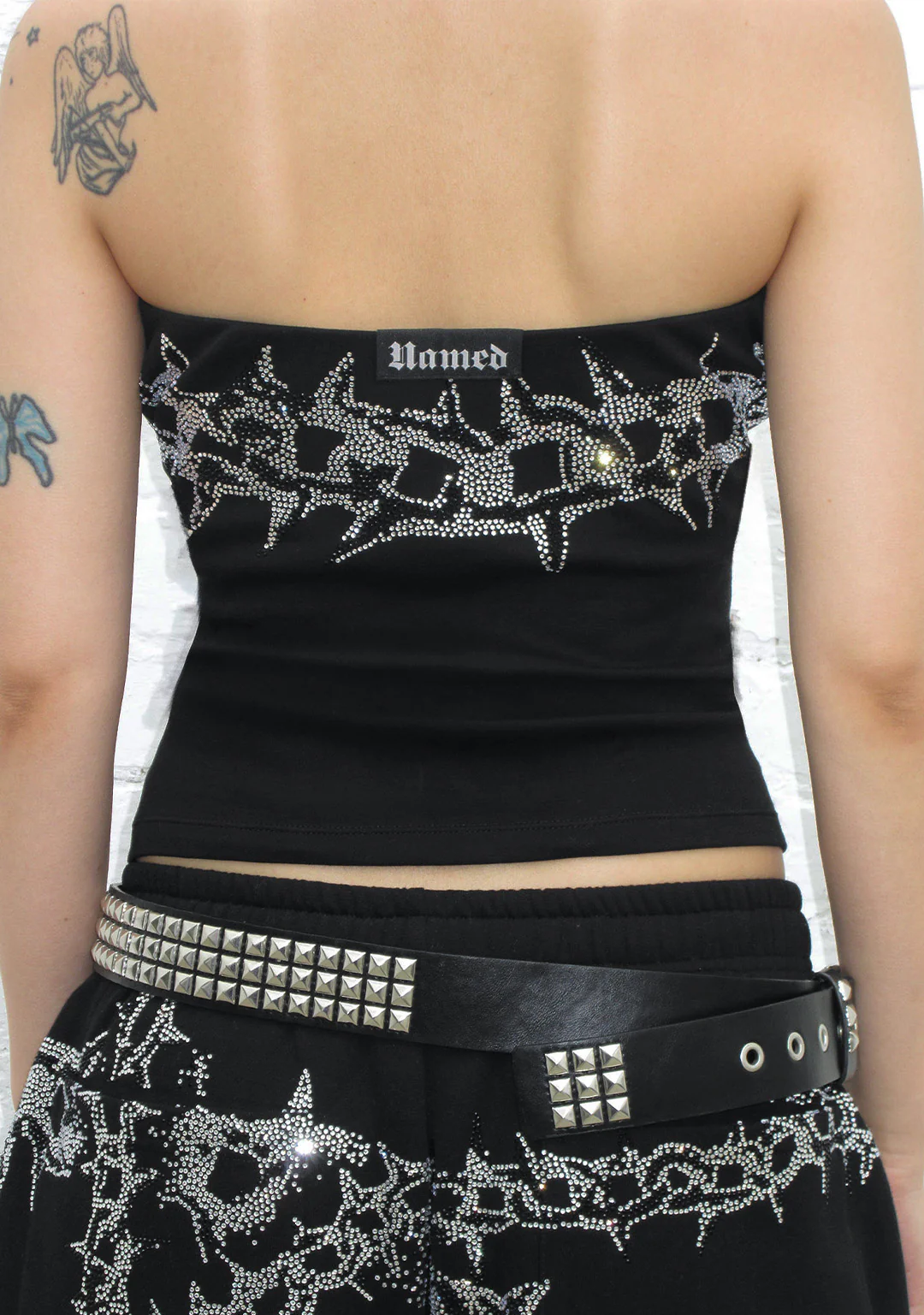 OMEN RHINESTONE TUBE TOP BLACK - Image 6
