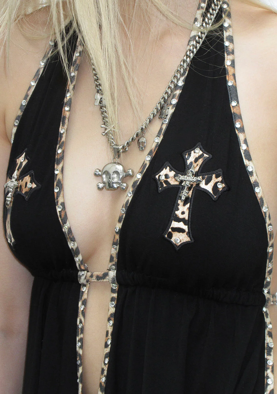 SPOILT BACKLESS HALTERNECK TOP BLACK - Image 5